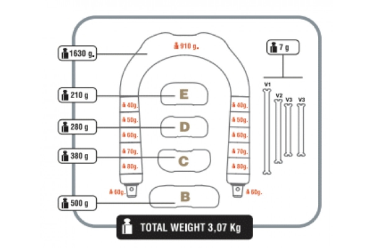 Грузовая система для фридайвинга C4 D&D WHITE 3 кг — изображение 7